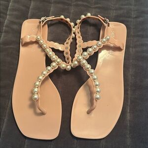 Jeffrey Campbell Nude Pearl Sandals